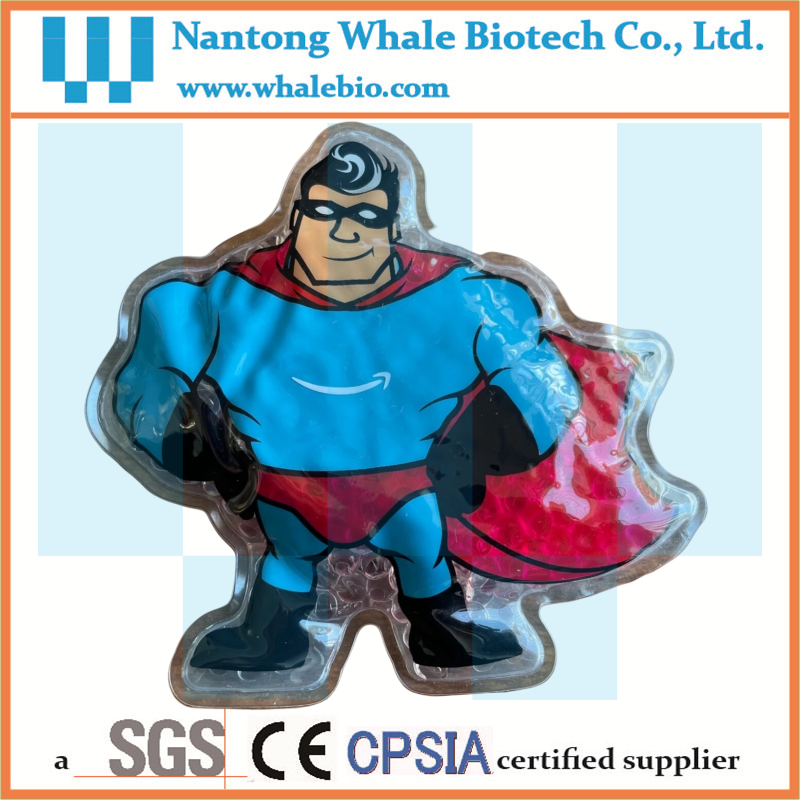 Super Hero Gel Bead Hot Cold Pack Printed with Logo Super Hero Gel Bead Hot Cold Pack Printed with Logo